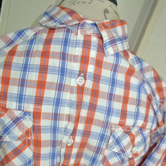 Forever 21 Mens Fitted Fall Autumn Colors Button - Picture 1 of 16